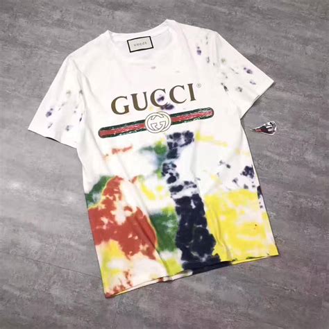 gucci tie dye shirt replica|gucci shirt spotting.